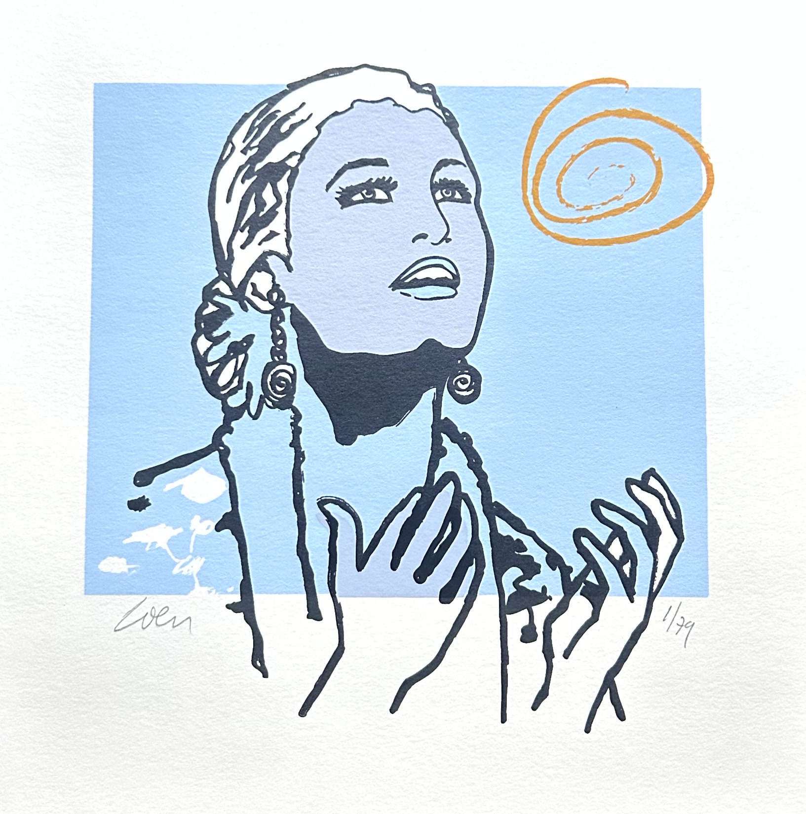 Evita — lichtblauw van Coen Blankwaard