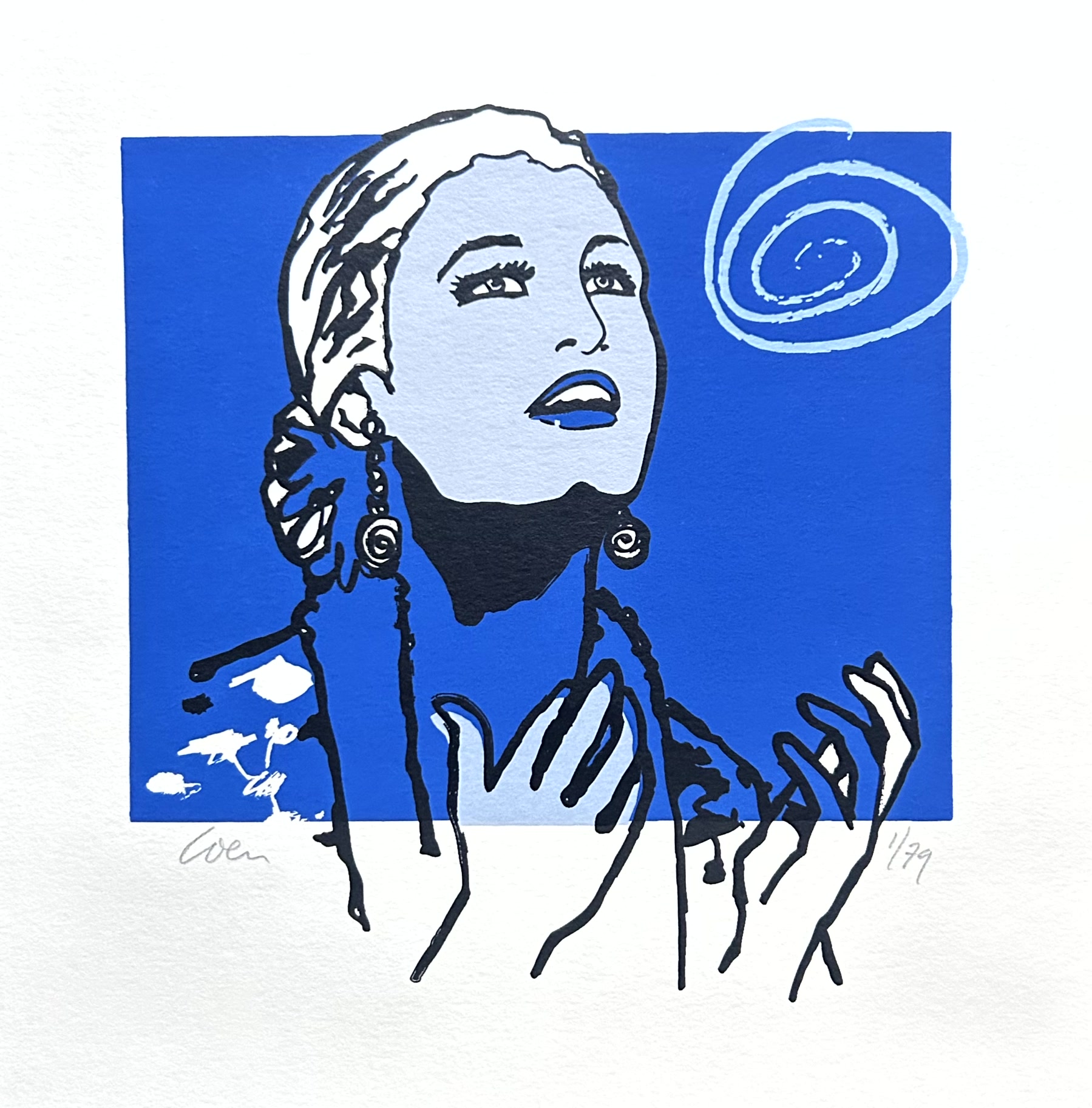 Evita — donkerblauw van Coen Blankwaard