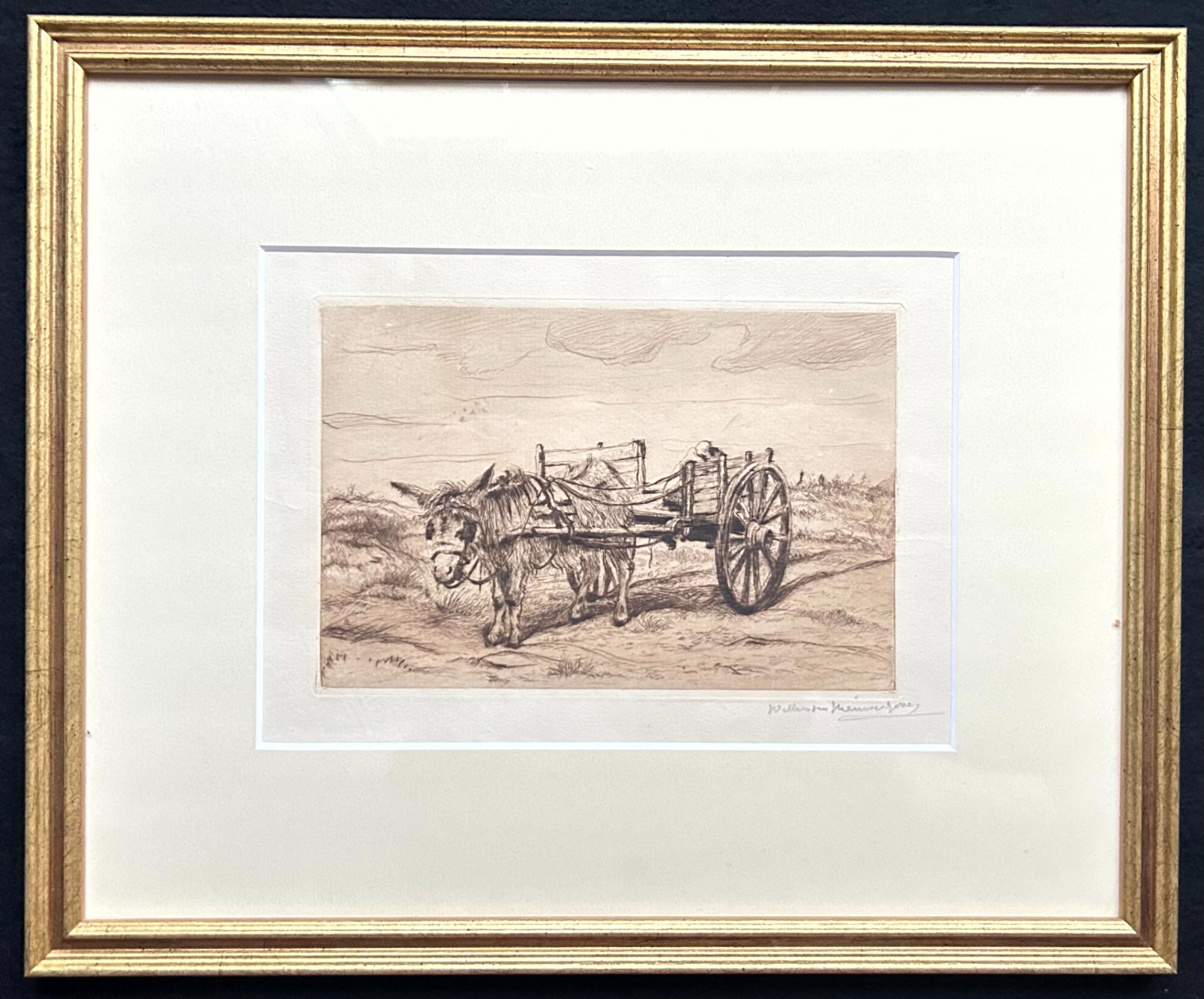 Ezel met kar van Willem van Nieuwenhoven