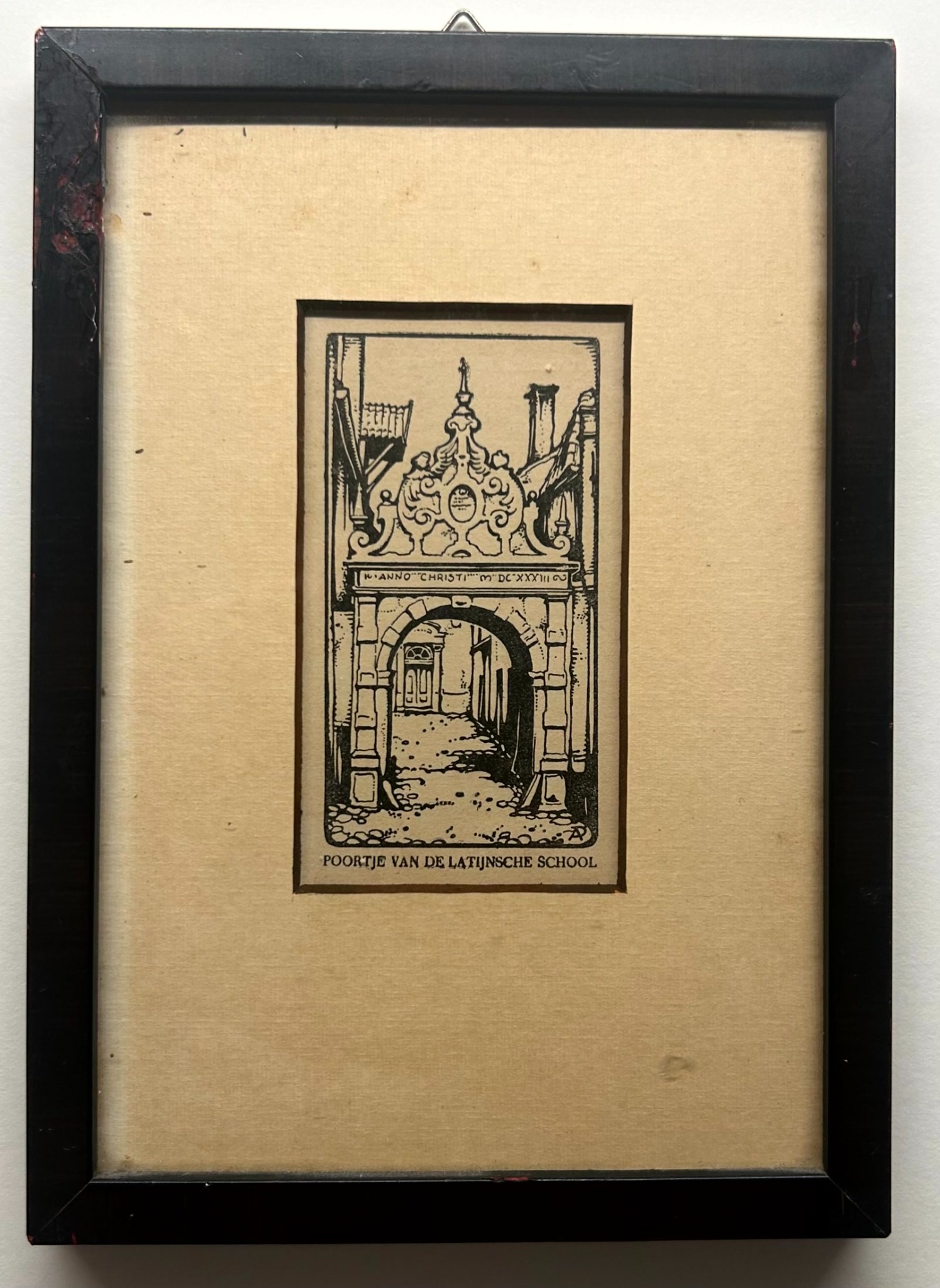 Poortje van de Latijnse School van Anton Pieck