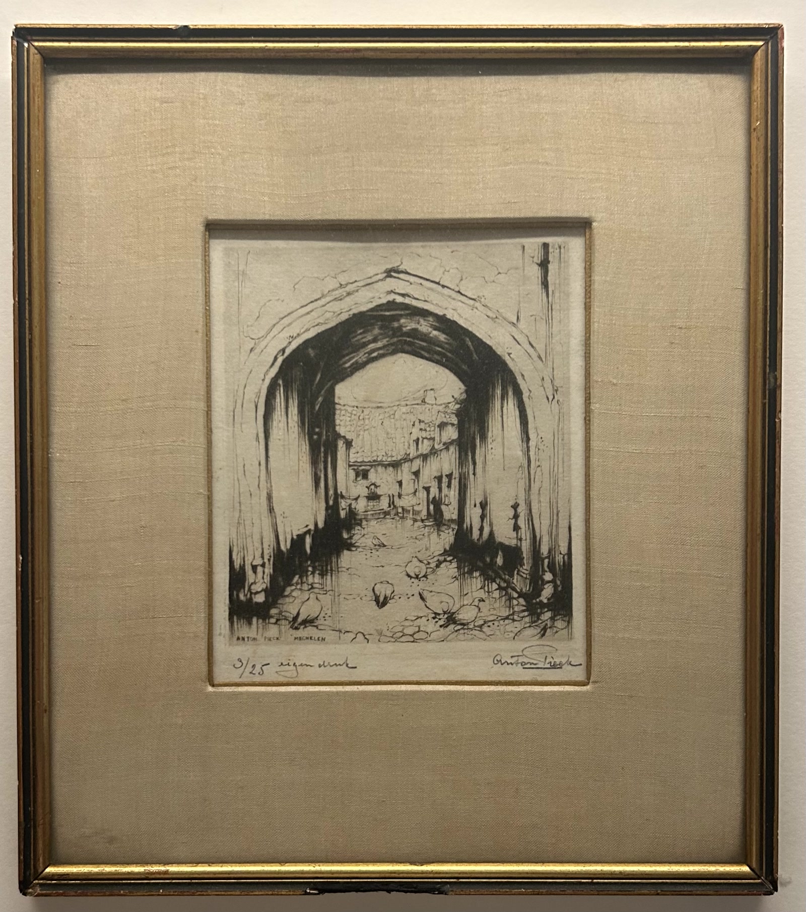 Poortje te Mechelen van Anton Pieck